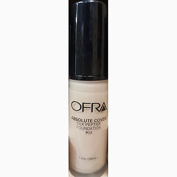 Ofra makeup absolute cover silk peptide foundation no.4 1.2Oz 36ml